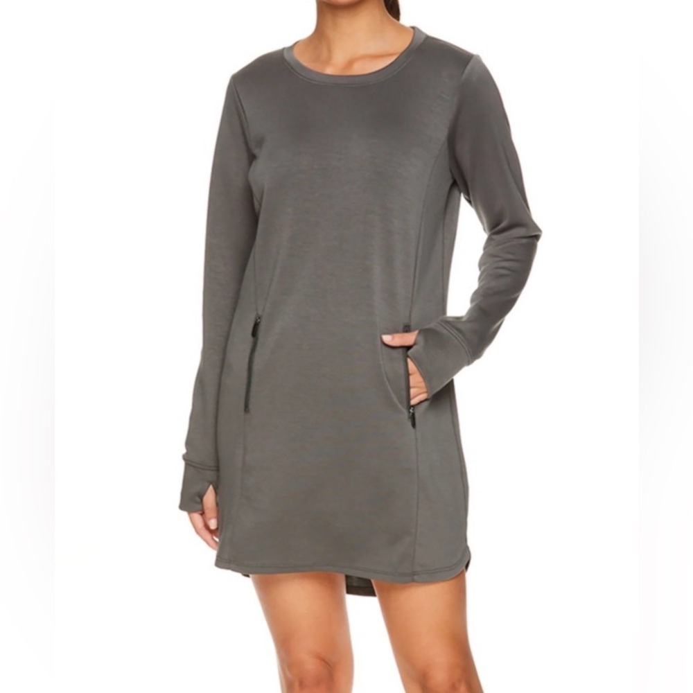 GAIAM Charcoal Long Sleeve Dress NWOT - Picture 7 of 8